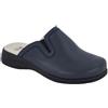 Scholl NEW TOFFEE LEATHER CIABATTA WOMAN NAVY BLUE 38