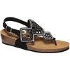 Scholl CAMILLA SAND MICROSTRASS-W BLACK BIOPRINT FREETIME SIMILPELLE MICROFIBRA EVA F 36 COLLEZIONE SS20