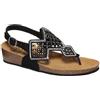 Scholl CAMILLA SAND MICROSTRASS-W BLACK BIOPRINT FREETIME SIMILPELLE MICROFIBRA EVA F 40 COLLEZIONE SS20