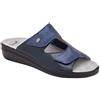 Scholl CALZATURA ANTONIA ELASTIC PRINTED SUEDE+SYNTH W NAVY BLUE 35