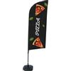 STUDIO T Bandiera a vela PIZZA con base riempibile BFAW310-WT21-I136ECO