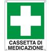 CARTELLI SEGNALATORI CARTELLO ALLUMINIO 16x21cm 'CASSETTA DI MEDICAZIONE' E20113W