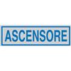 CARTELLI SEGNALATORI TARGHETTA ADESIVA 165x50mm ASCENSORE 96688