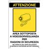 MARKIN CARTELLO ADESIVO 20X30CM 'AREA SOTTOPOSTA A VIDEOSORVEGLIANZA' Y591EFVD4