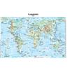 BELLETTI CARTA GEOGRAFICA SCOLASTICA PLASTIFICATA MONDO 297X420MM BELLETTI BS02P