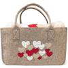 I Magazzini Sorriso Plaid invernale con applicazione "Morbidotto" Disegno LOVELY in borsa di feltro - DAUNEX