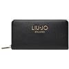 Liu Jo Jeans Portafoglio Zip Around grande Black