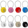 Uliwamowi 8 Pezzi Lucchetti per Bagagli, Lucchetto Combinazione 3 Cifre, Serratura Codificata a Codice Resettabile, Lucchetto Piccolo Armadietto, Serrature di Sicurezza per Valigie Zaini e Accessori (8 colori)