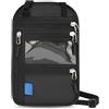 Marjoramy Borsa per il Petto con Protezione RFID, Borsa da Viaggio Antifurto, Piccola per Passaporto, da Uomo, da Donna, per Passaporto, Carte di Credito, Monete e Accessori da Viaggio (nero)