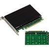 KALEA-INFORMATIQUE Scheda controller PCIe Gen 5.0 x16 per 4 SSD M.2 NVMe M Key con chipset PI6CB33402 PCIe5 64GB/s