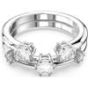 SWAROVSKI ANELLO CONSTELLA, SET DI 2 PLACCATO RODIO, 58