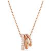 SWAROVSKI PENDENTE HYPERBOLA BIANCO, PLACCATURA COLOR ORO ROSA 5701494