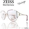 ZEISS occhiali Carat 6857 4100 RARE VINTAGE 80s 22kt GOLD PLATED&TITANIUM JAPAN