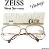 ZEISS occhiali Carat 6857 4400 RARE VINTAGE 80s 22kt GOLD PLATED&TITANIUM JAPAN