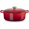 LE CREUSET Cocotte Ovale Evolution 29cm Ciliegia Ghisa Vetrificata