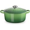 LE CREUSET Cocotte Rotonda Evolution 24cm Verde Bamboo Ghisa Vetrificata