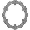 ACCOSSATO Disco freno Accossato flottante anteriore per Honda CB 650 FA dal 2014 al 2018 (CC 650). Diametro esterno: 320 mm. Diametro interno: 210 mm. Spessore: 5 mm