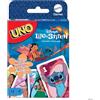 Mattel Games - UNO Disney Lilo e Stitch, versione dell'iconico gioco di carte per tutta la famiglia, regole speciali e carte ispirate al film Disney, giocattolo per bambini, 7+ anni, JCC10