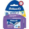 Pelikan 960575 Griffix - Cartucce d'inchiostro per penna (2 x blister da 5), colore: Blu