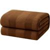 Corredocasa Plaid in Pile Ultra Morbido e Soffice con Elegante Trama Scozzese Made in Italy - Leggero e Confortevole - Perfetto per Divano, Letto (Beige, Matrimoniale 210x240)