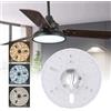 Yanmis Sostituzione LED a Ventola del Soffitto da 6,3 Pollici, 3CCT 3000K 4000K 6000K 24W 3 Kit di Retrofit LED Dimmerabile a Colori per Ventilatore a Soffitto Luce a Spasso Luce da (230V)