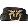 Pinko cintura donna LOVE BIRDS IN PELLE 3CM Oro S,M