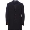Manuel Ritz cappotto uomo lavorazione rigata Nero 50,54