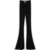 Twinset Milano Twinset Pantaloni Donna flare con arricciatura in vita Nero 40,44