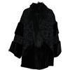 Any Faux Fur Cappotto Donna eco-pelliccia Nero 44