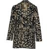 Zhelda Cappotto Donna doppiopetto in jacquard Nero M