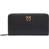 Pinko portafoglio donna ZIP-AROUND IN PELLE RIDER ZIP Nero/Oro TU