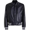 Versace Jeans Couture bomber uomo in pelle Nero 50