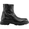 Hundred 100 Hundred Chelsea Uomo in pelle con zip laterale Nero 42,43