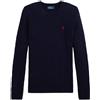 Polo Ralph Lauren maglia donna a trecce girocollo Blu XS,S,L,XL