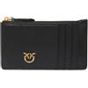 Pinko porta carte donna AIRONE Nero/Oro TU