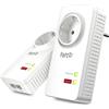 AVM Powerline 1220E Access Point 1200Mbit/s Bianco con 2 Porte Ethernet