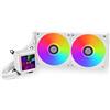 Lian Li Dissipatore a liquido GA II LCD 280 con ventola ARGB 140 mm Bianco