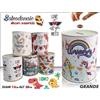 Set 12 Pezzi Salvadanai In Latta Porta Monete Soldi Love Dino 20x13cm dfh