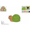 Set 4 Pezzi Salvadanaio Lumaca Colorato 19cm Ceramica Monete Porta Soldi dfh