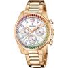 Festina Orologio cronografo da donna in acciaio placcato PVD oro rosa con bracciale in acciaio F20639/2
