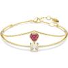 SWAROVSKI BRACCIALE CHROMA, CUORE ROSSO, PLACCATO ORO 5683835