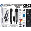 Hutrade Doppio Microfono Wireless CR02 Professionale con Ricevitore mar