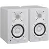 YAMAHA HS4 WHITE Coppia Monitor Amplificati Pro 52W Bass Reflex Studio Dj Mix