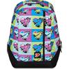 Seven Zaino- The Double Pop Hearts, Multicolore - 2in1 Zaino Reversibile Nero - Cuffie Stereo con Grafica Abbinata Incluse