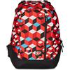 Seven Zaino - THE DOUBLE CRUNK, Rosso - 2in1 Zaino Reversibile Nero - Cuffie Stereo con Grafica Abbinata Incluse
