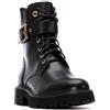 Carmela 162598, Stivaletto Stile Militare Donna, Nero, 40 EU