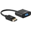 AISENS - A125-0367 Convertitore Displayport a SVGA, Dp Maschio a SVGA Femmina, Nero, 15 cm