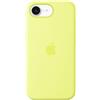 Apple Custodia in silicone per iPhone 16e - Giallo neon