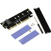 KALEA-INFORMATIQUE Scheda controller Adattatore PCIe x16 per SSD M2 NVMe Supporto PCIe Gen 3.0 Gen 4.0 e Gen 5.0