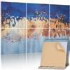 VEVOR Pannelli Acustici Artistici, Pannelli Fonoassorbenti Decorativi Autoadesivi da Parete Registrazione per Casa, Ufficio, Studio, Sala giochi, Teatro, Pastello, 600 x 600 x 10 mm 6 Pezzi